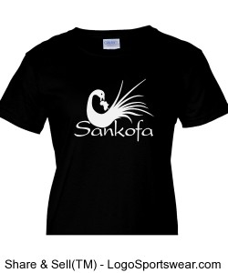 Sankofa Caribbean Ladies T-shirt Design Zoom