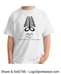 Sankofa Caribbean Aya Cotton Youth T-shirt Design Zoom
